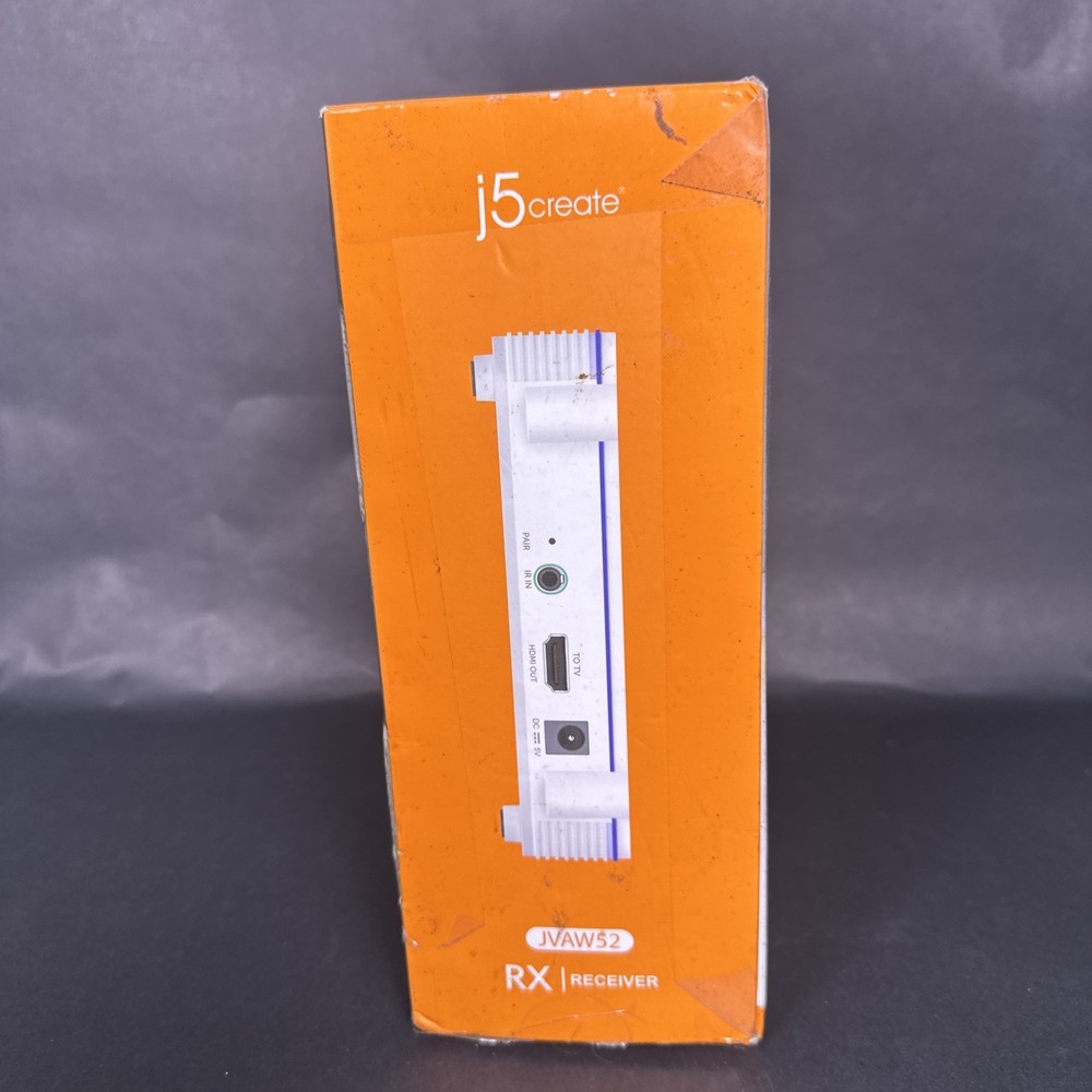 Pre-owned J5 Create JVAW52 Wireless HDMI Display Transmitter Receiver Extender