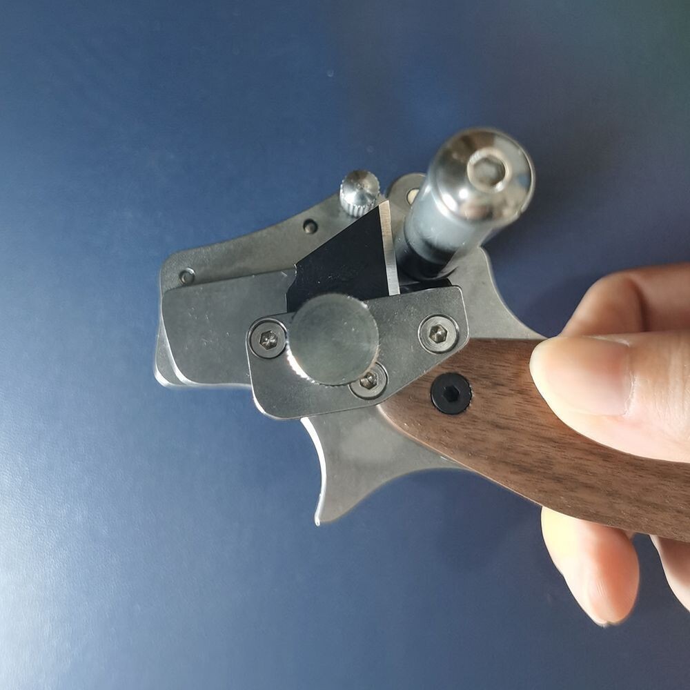 Manual Leather Strip Cutter Roller Type Adjustable Leathercraft Cutting 10-60MM
