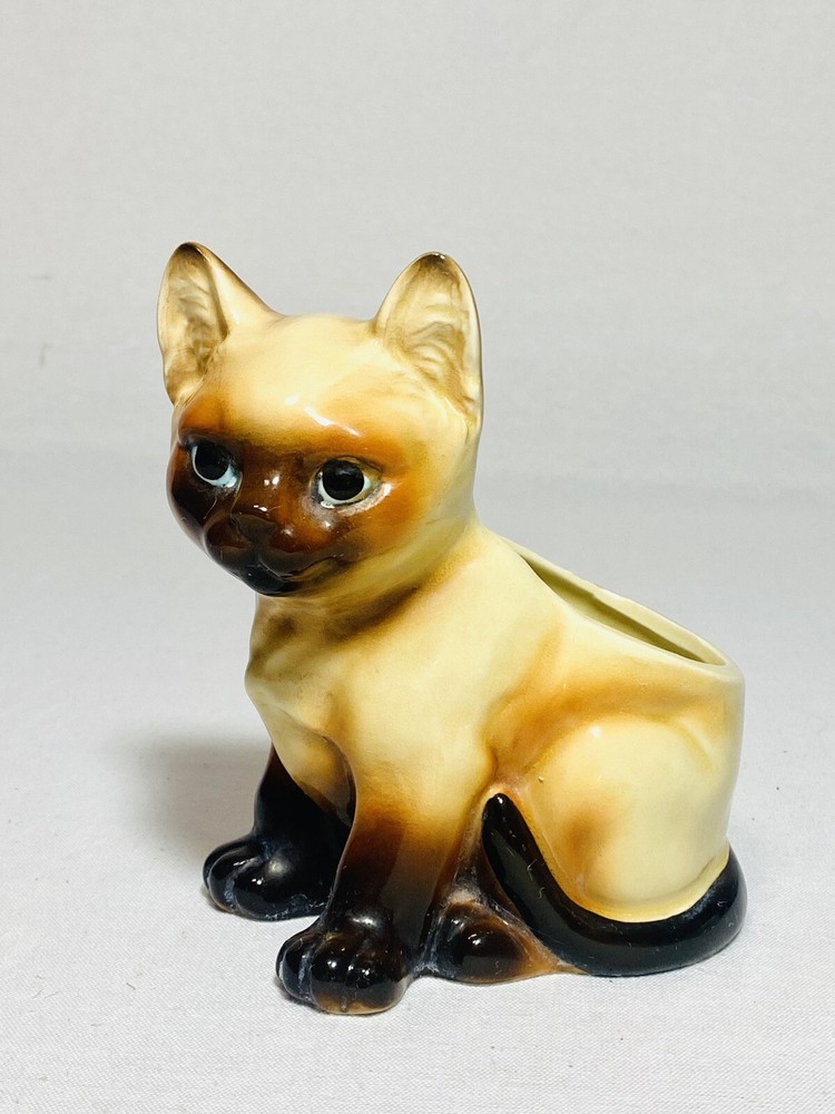 Siamese Cat Planter - Vintage 1950's