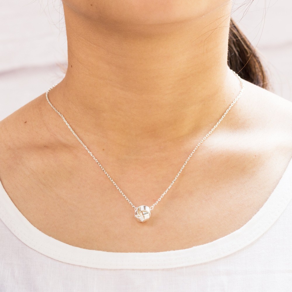 Silver Plated Love Knot Set