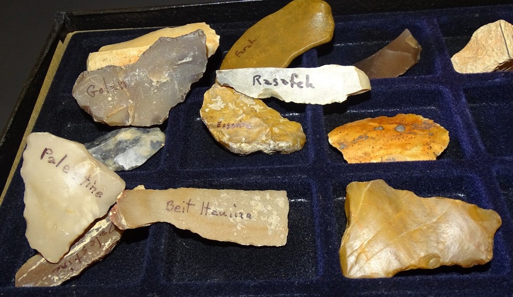 stone tools artifacts - scraper, choppers, etc. made by prehistoric peoples