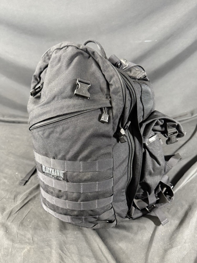 Blackhawk 3-Day Raptor Assault Backpack Hydration Storm Black Molle Pack
