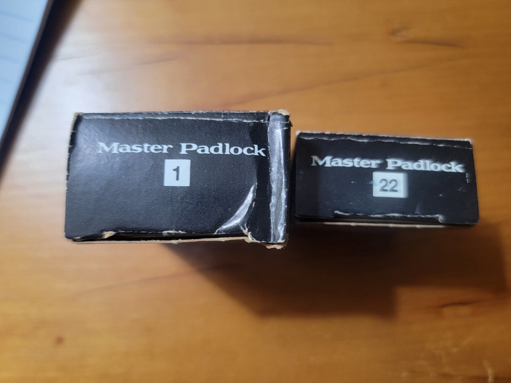 2 NIB MASTER LOCKS - #1 & #22