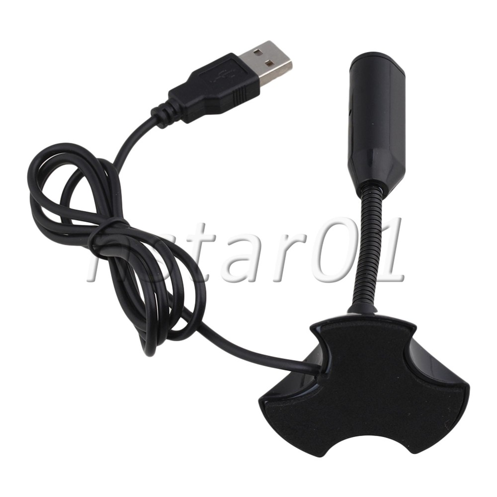 Black USB Cable Desktop Microphone for Meeting