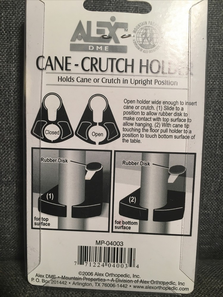 cane-crutch holder alex dme