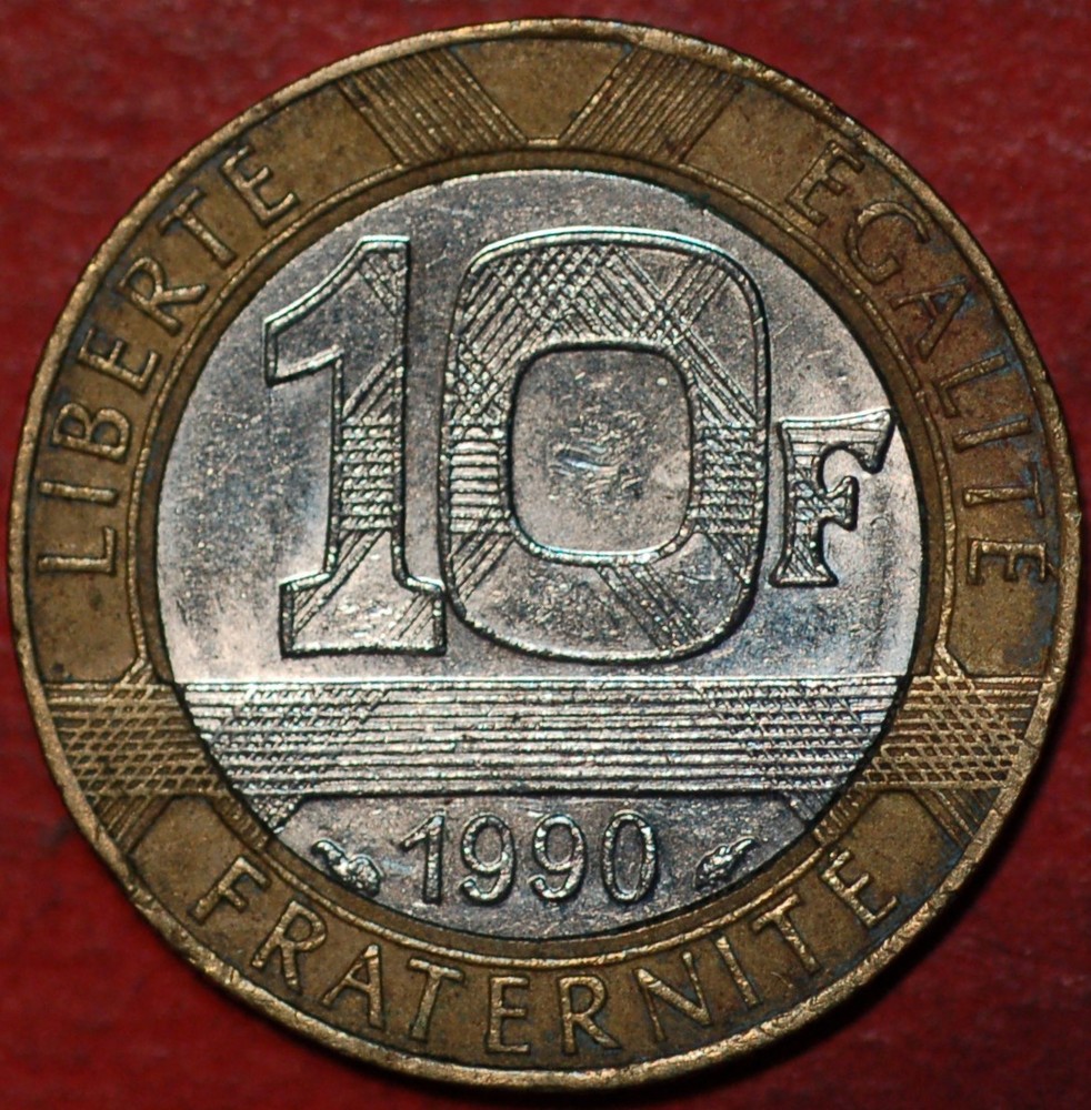 France 10 Francs 1990 KM# 964.1