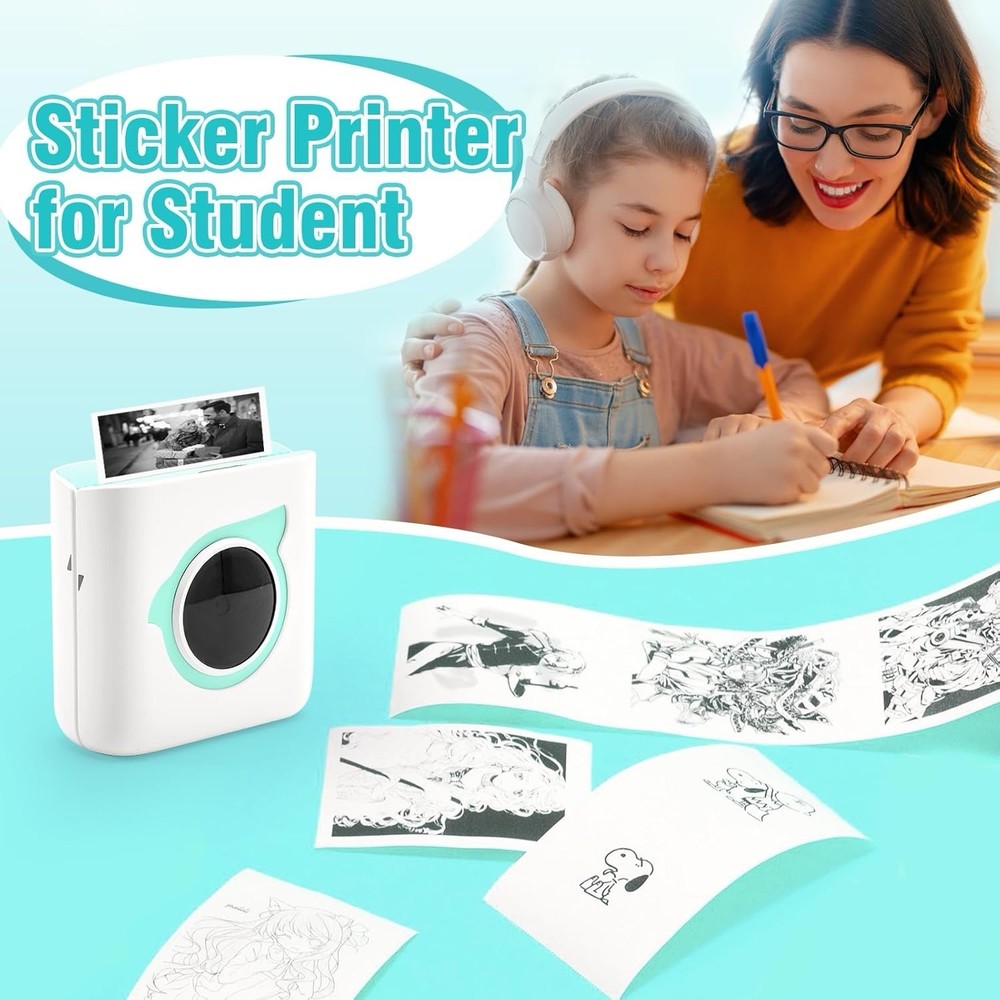 Smart & Simple Sticker Creator & Label Maker: Mini Bluetooth Thermal Printer