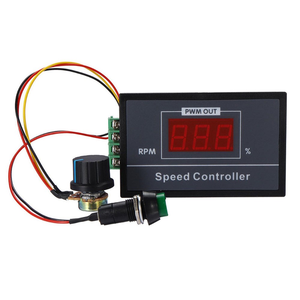 30A DC Motor Speed Regulator w/ Digital Display & Momentary Start/Stop Button