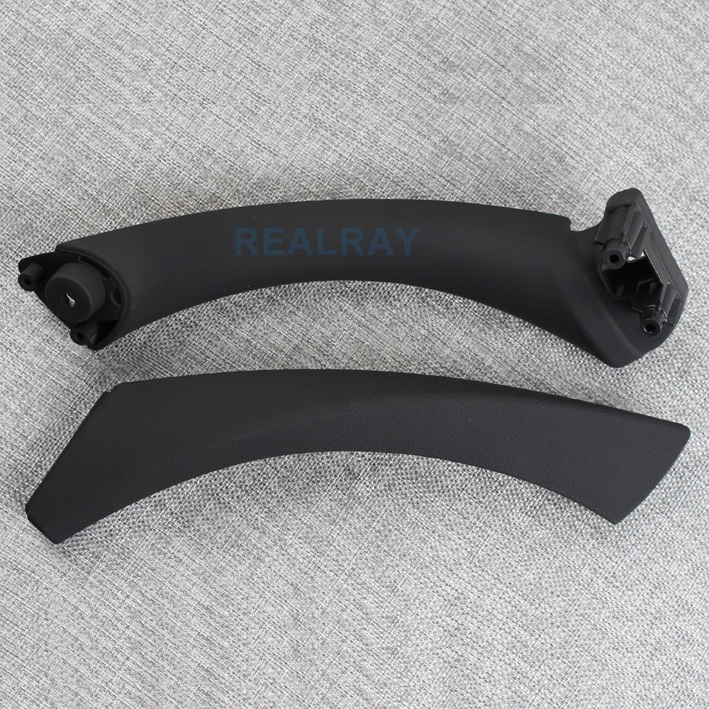REAR Right Black INNER OUTER DOOR PANEL HANDLE PULL TRIM COVER FOR BMW E90 328i