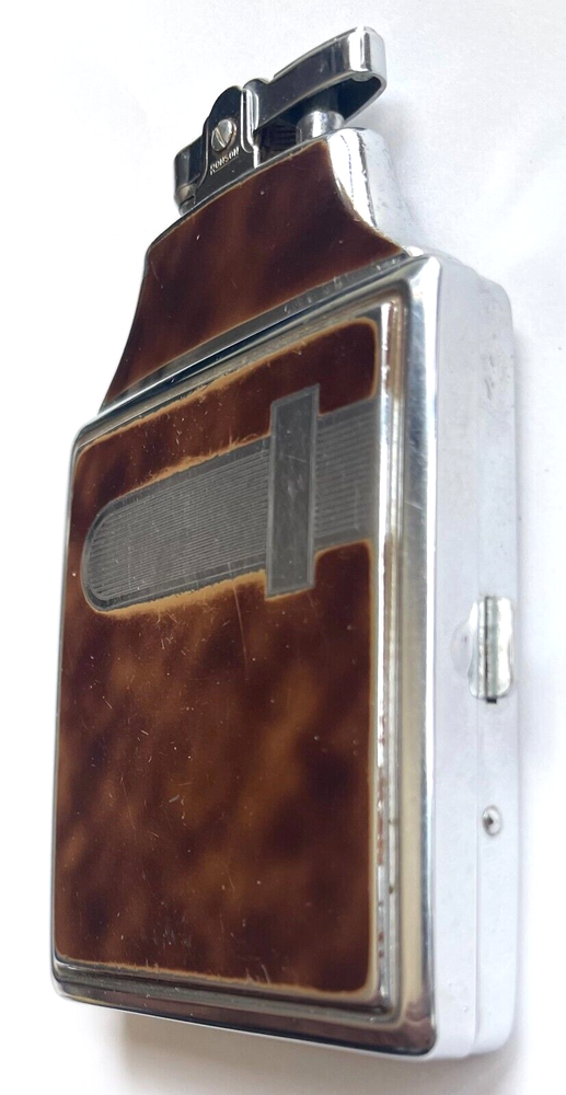 VINTAGE 1940's ART DECO RONSON MASTERCASE LIGHTER & CIGARETTE CASE COMBO