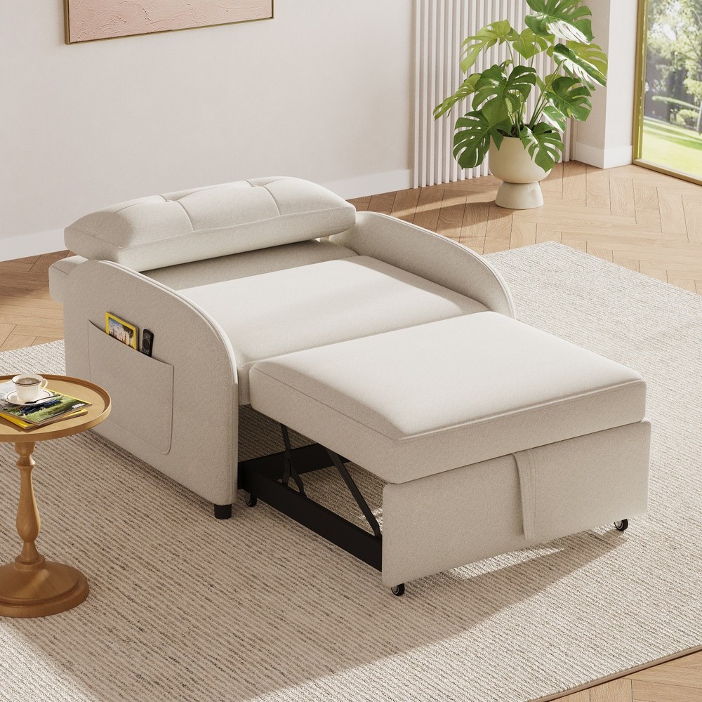 Modern Convertible 3-in-1 Sleeper Sofa Bed Folding Pull Out Bed for Small Space