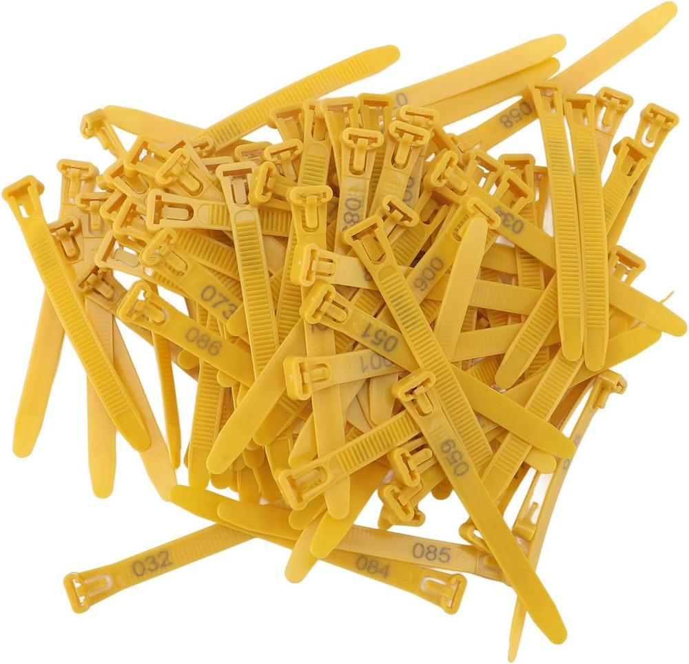 100pcs Chicken Leg Bands Rubber Chicken Identification Leg Bands Adjustable D...