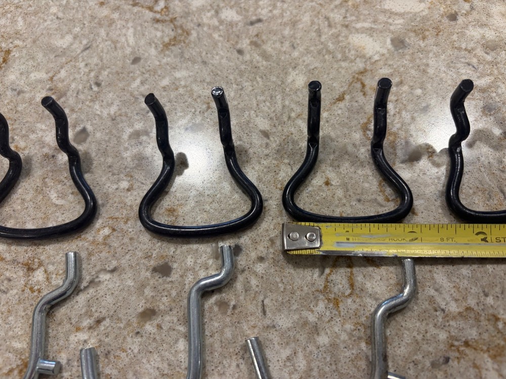 Pegboard Accessories for Organizing Tools in Workshop, Garage - 1/4 In Peg Board