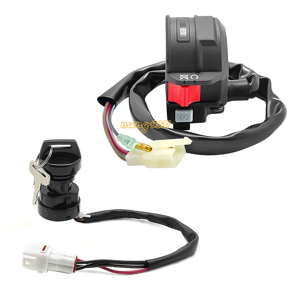Handlebar Start Stop Switch & Ignition Key Switch for Yamaha Raptor 50 80 02-08