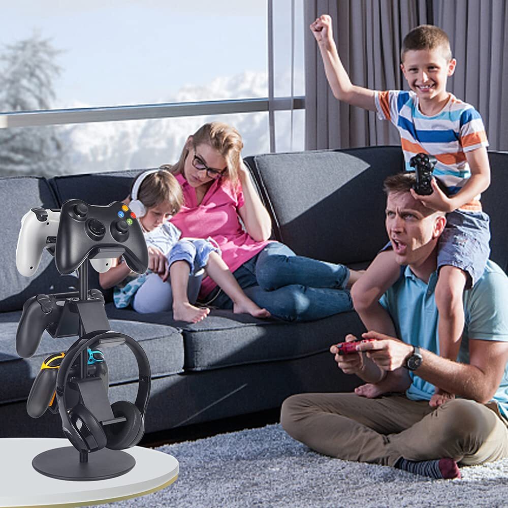 Controller Stand 3 Tier Headphone Holder Multi Adjustable Game Controller