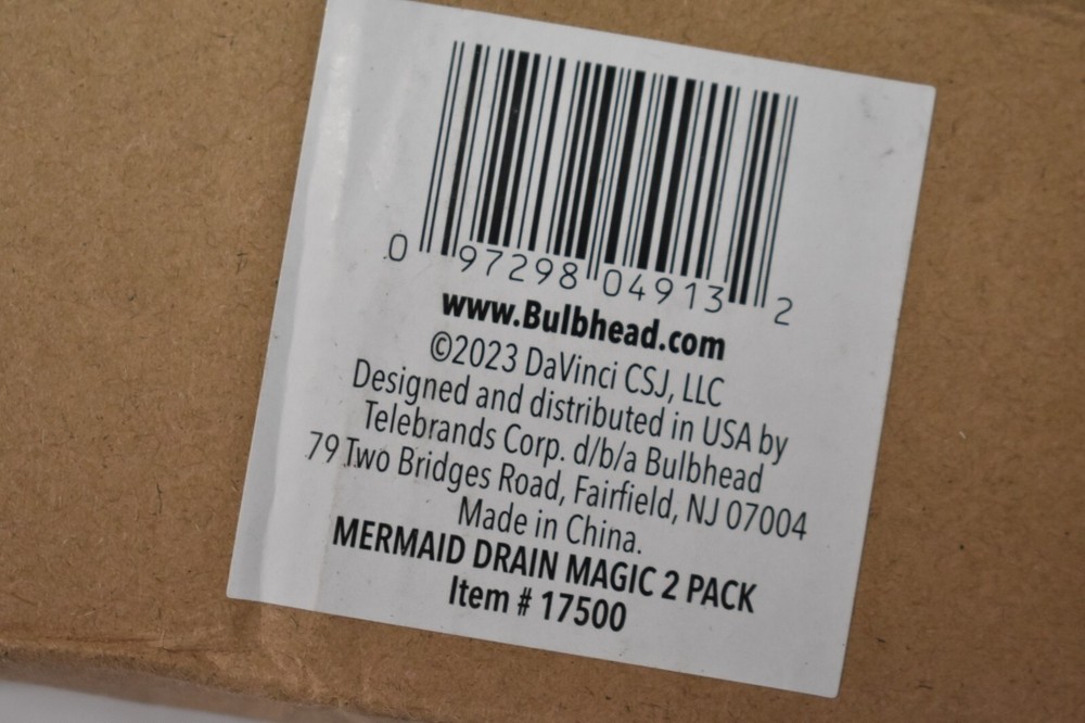 Bulbhead Mermaid Drain Magic Universal Sink Stoppers 2 Pack Replacements