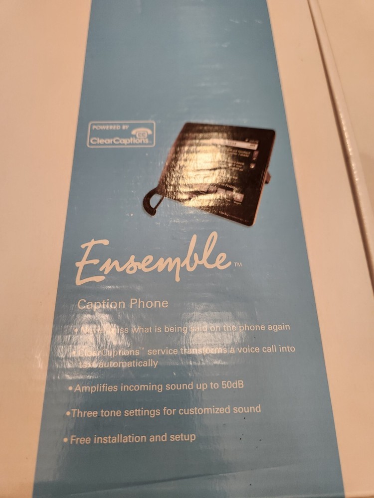 Ensemble Caption Phone Powered By Clear Captions