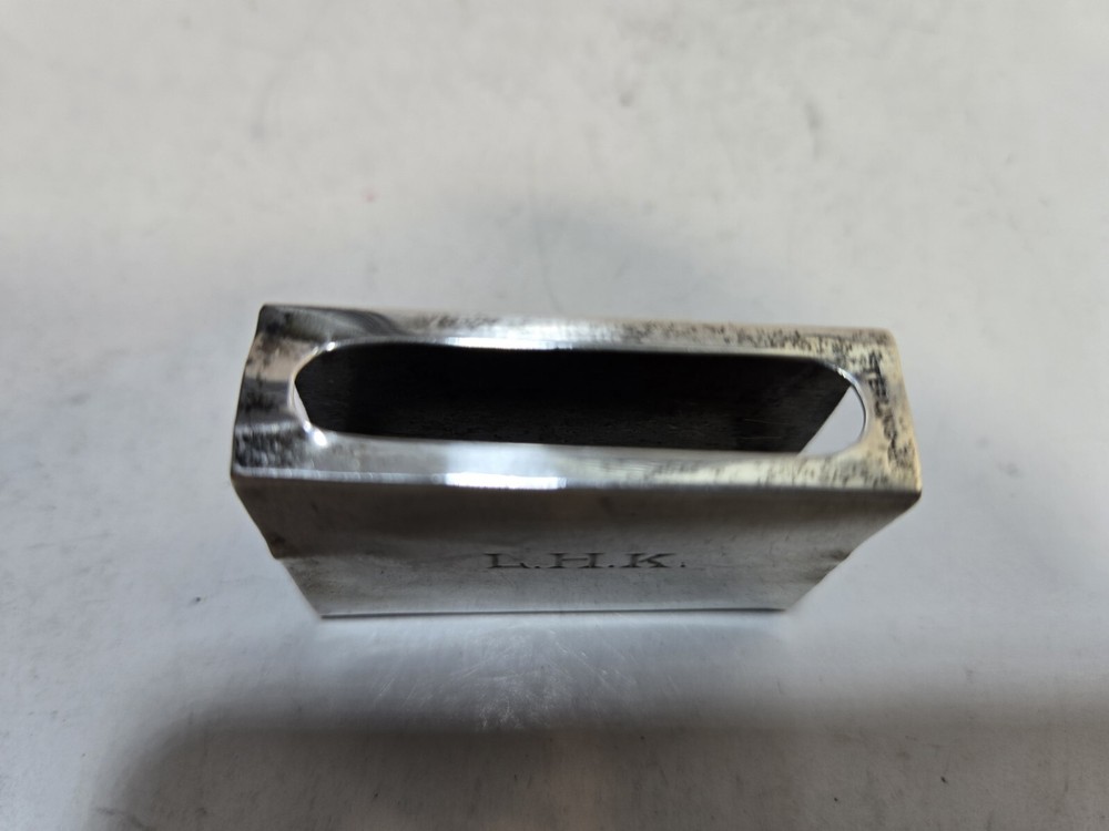 WEBSTER STERLING SILVER MATCHBOX MATCH BOX SAFE HOLDER CASE 6802/3