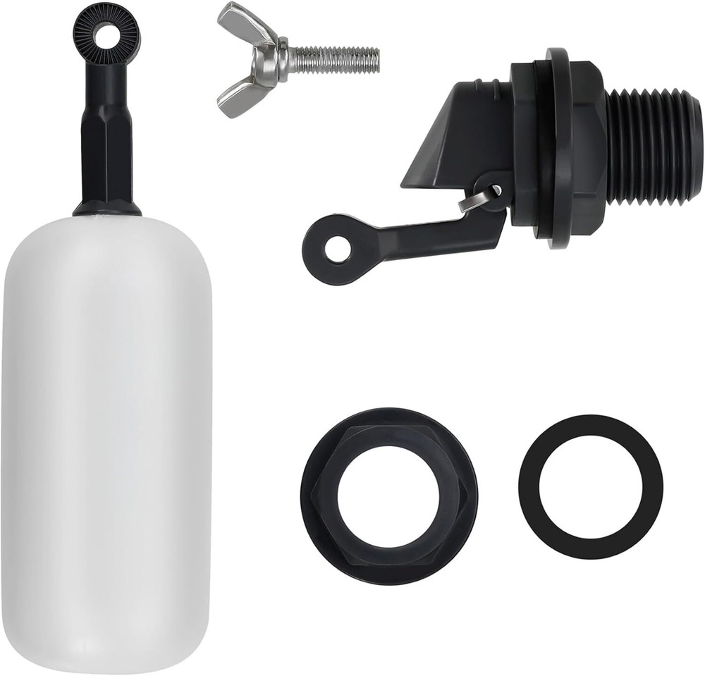 2-Pack Adjustable Arm Float Ball Valve for Automatic Water Level Control in