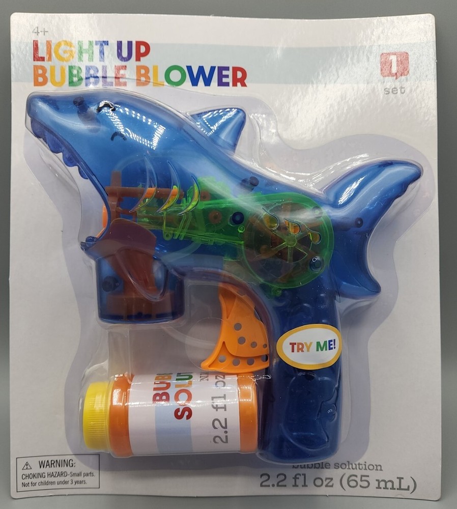 1 Shark, Motorized Light Up Bubble Blower, Save Money Now!