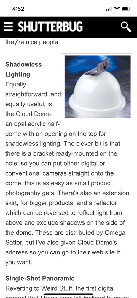 Cloud Dome Inc. Item Shooting Dome 62mm