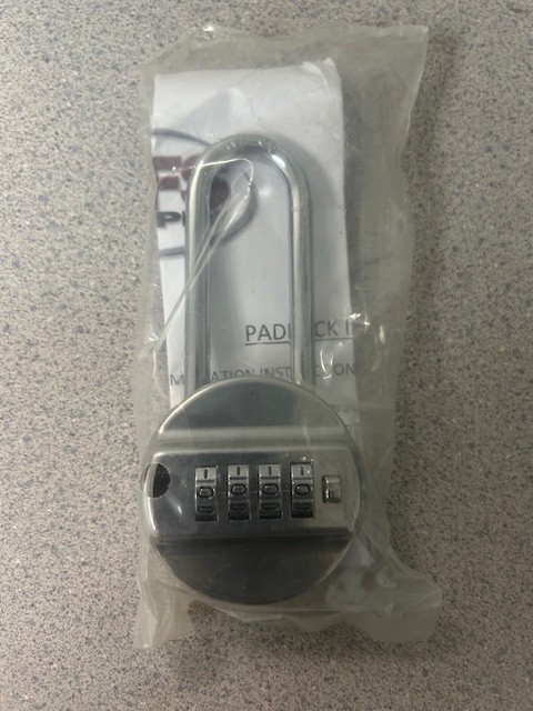 COMBINATION PADLOCK, 4-DIGIT, LONG SHANK, MFS SUPPLY