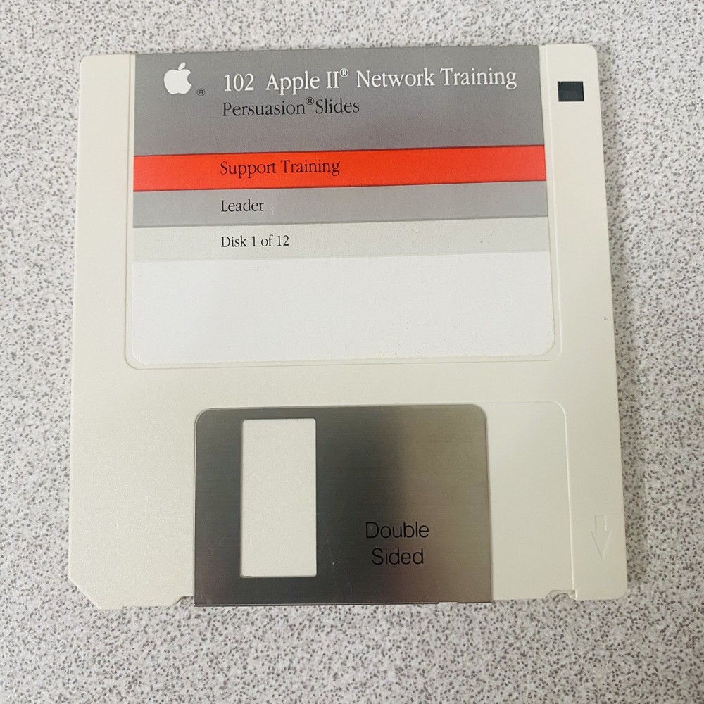 102 Apple II Network Support Training SET Of 12 1990 Vtg Software Complete Disk