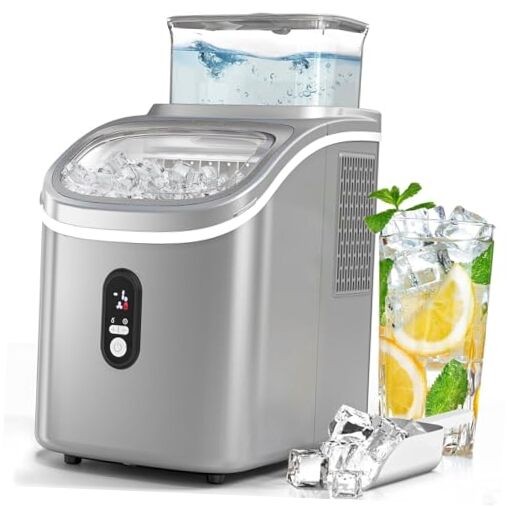 Countertop Ice Cube Maker Machine with External Water GREY