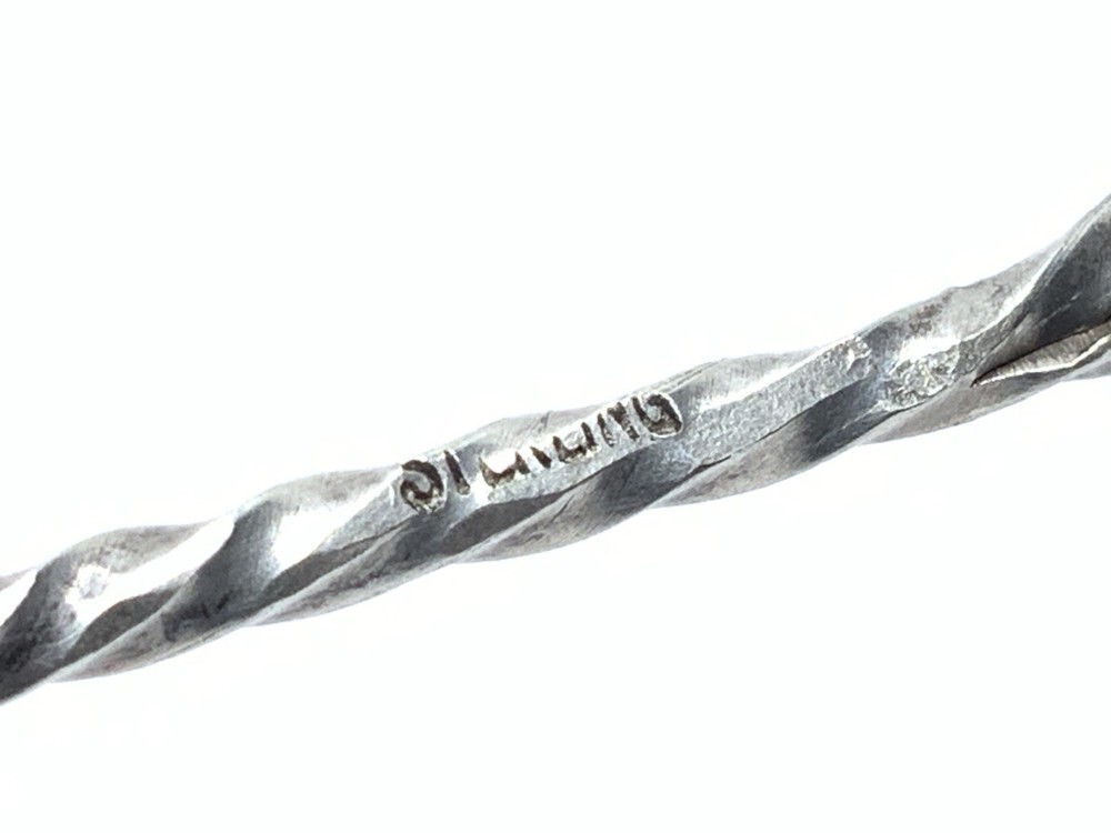 Native American Navajo Sterling Silver Turquoise Small Spoon