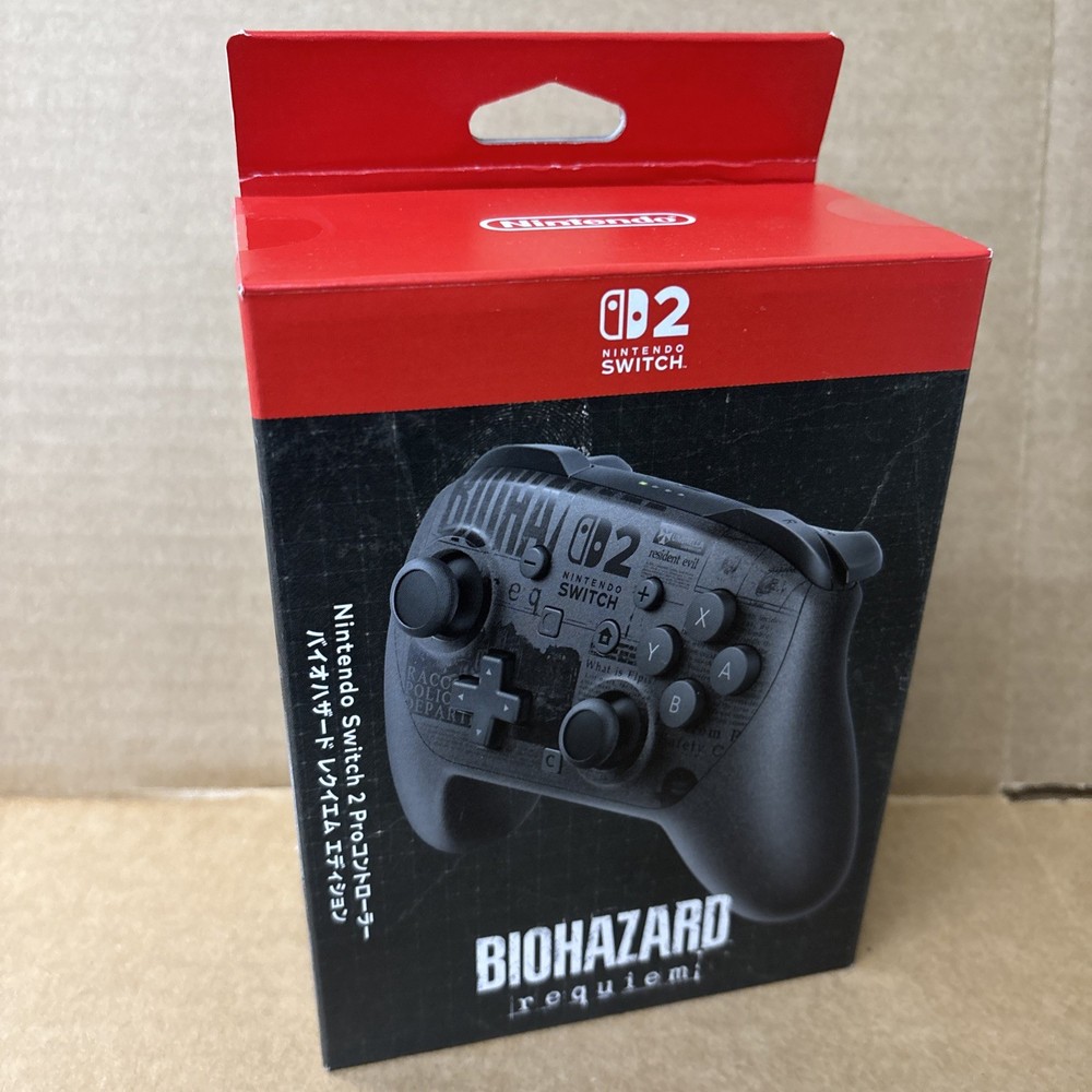 Nintendo Genuine Pro Controller BIOHAZARD Requiem Edition Switch 2 NEW