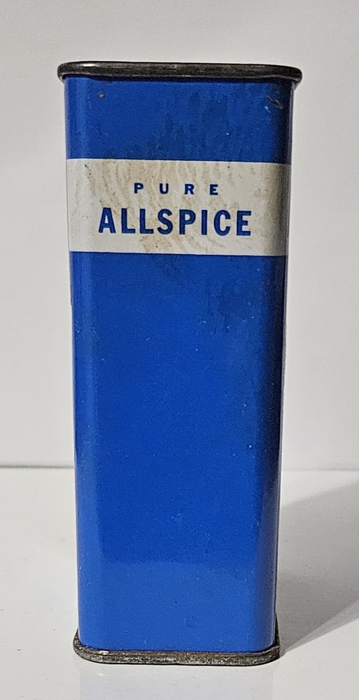 Vintage Empty Crescent Allspice Spice Tin - 2oz