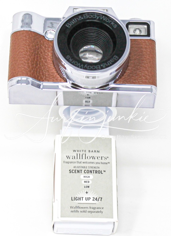 Bath & Body Works Wallflower Plug Diffuser Camera Light Up Scent Control New