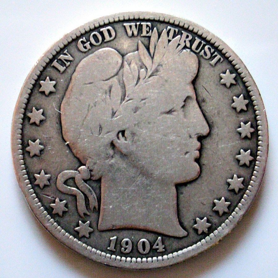 1904-O Barber Half Dollar, silver