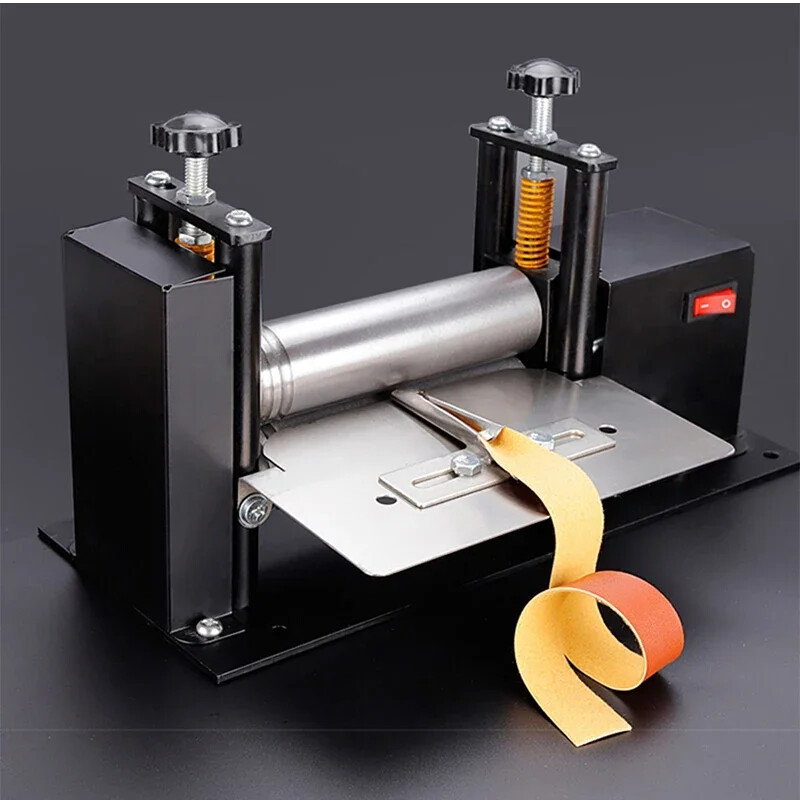 Electric Small Leather Drawing Machine Hand Rub Rubber Cylinder Machine