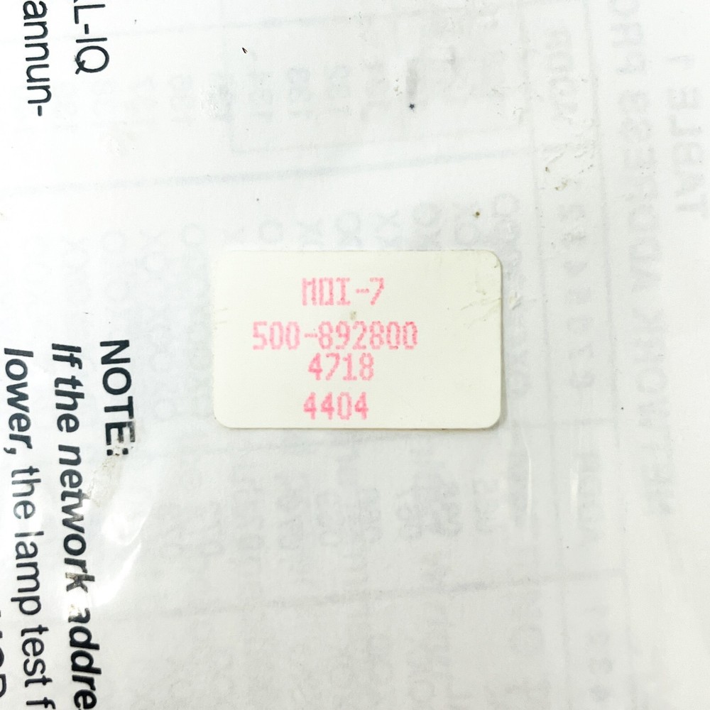 Siemens MOI-7 Cerberus Pyrotronics 500-892800 Network Input Output Module