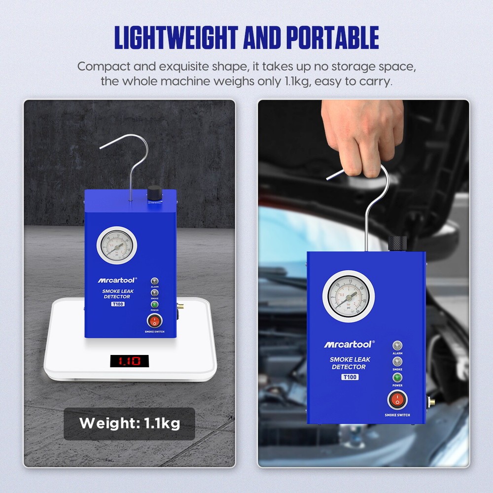 Automotive EVAP Smoke Machine Engine Pipe System Leak Vacuum Diagnostic Tester