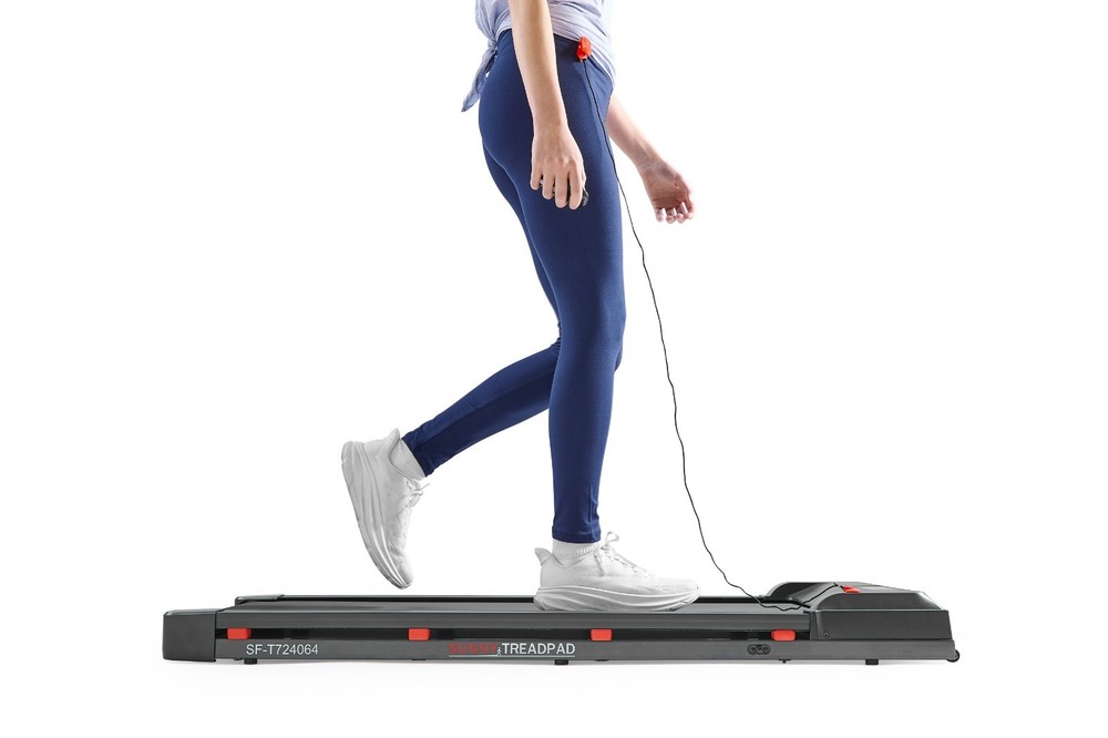 Smart Walking Pad Treadmill with Speed Remote Wifi Bluetooth Connection Compact