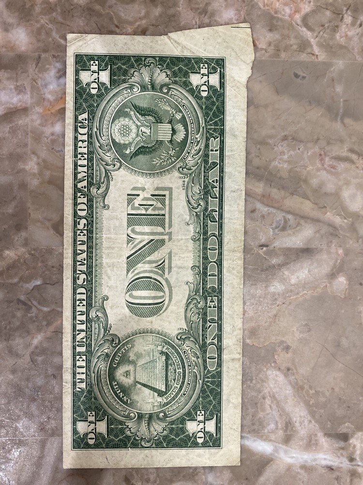 1935D Butterfly Error $1 Silver Certificate Error