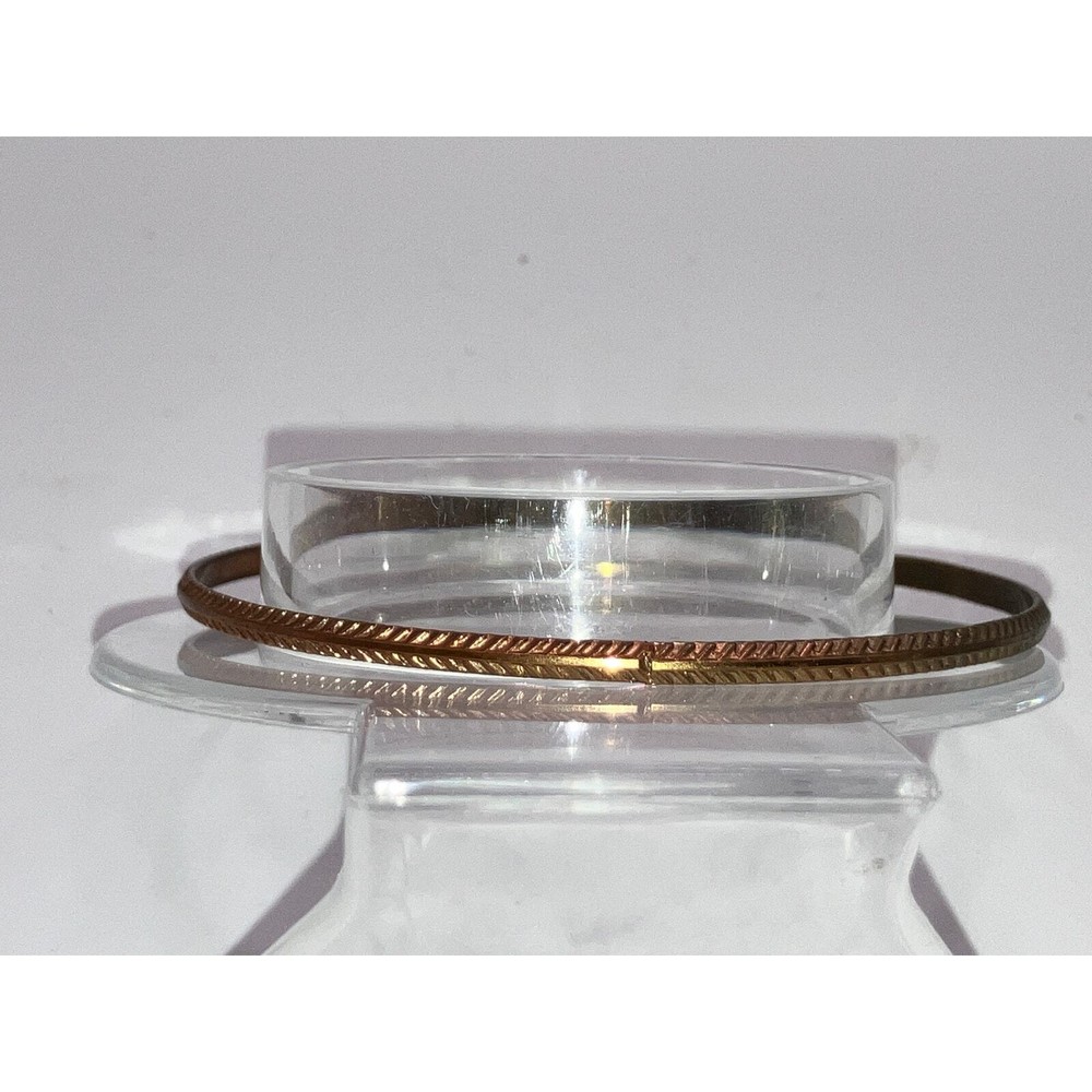 Arrow Design Textured Copper 2.75" Bangle Bracelets!