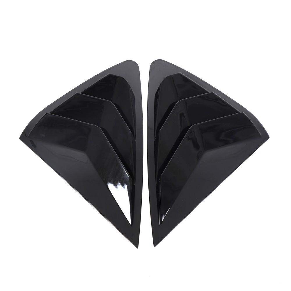ABS Glossy Black Rear Triangular Louver Trim Panel For BMW X6 2015-2019
