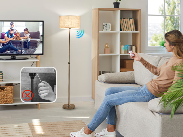 Wireless Light Switch Remote Control for Pull Chain Lamps No Wiring Needed