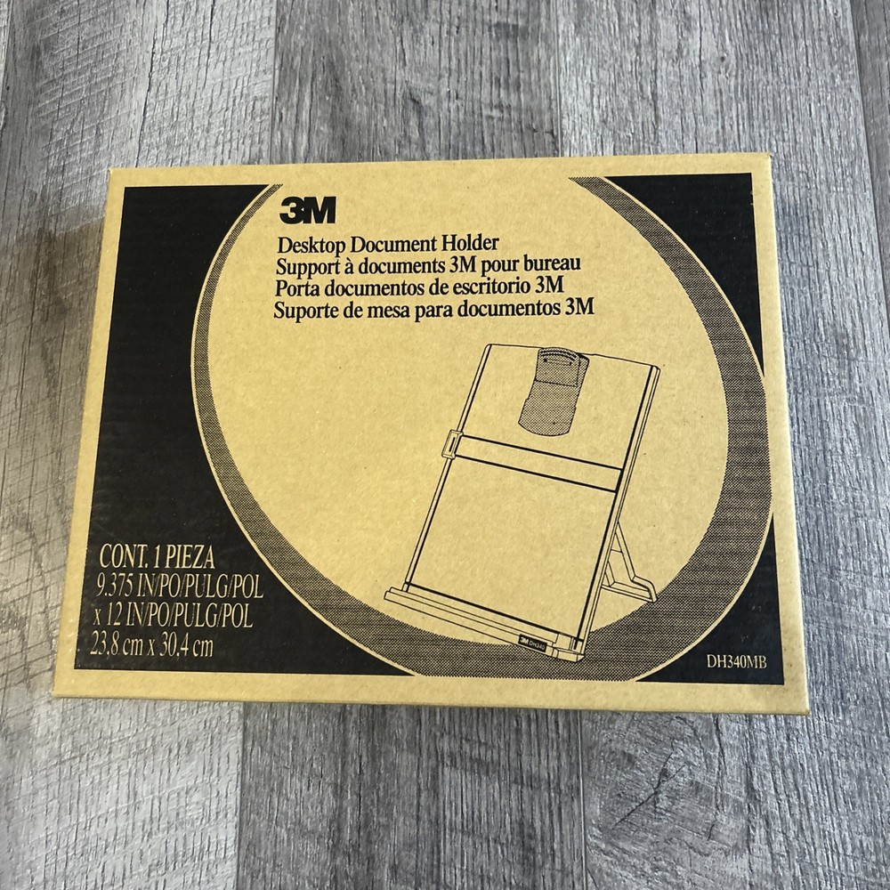 3M Desktop 150 Page Document Holder DH340MB - NEW