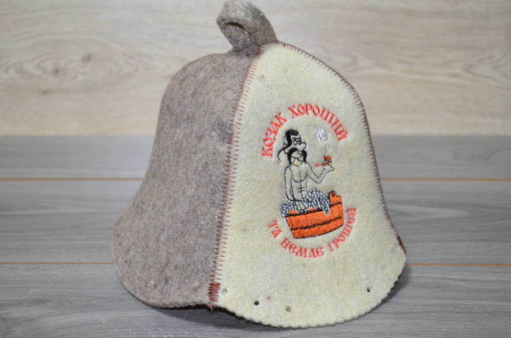 Traditional Spa Hat Sheep's Wool Felt Banya Sauna hat wool sauna Сауна шапка