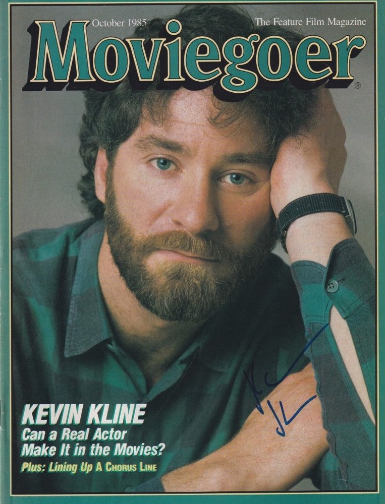 Kevin Kline signed magazine