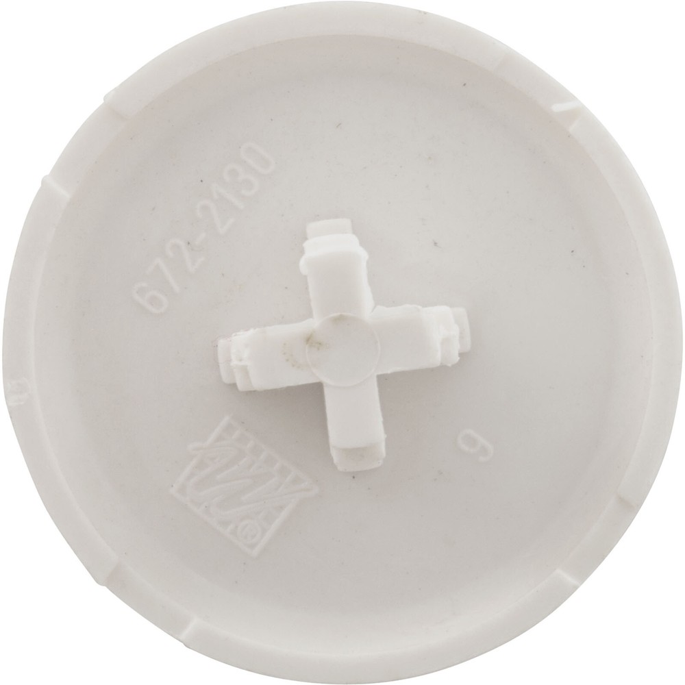 Air Injector Cap, WW, Low Profile, 1-3/4"fd, White