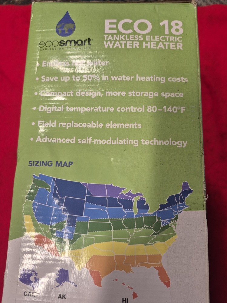 Ecosmart ECO 18 Electric Tankless Water Heater, 18 KW at 240 Volts with Patented