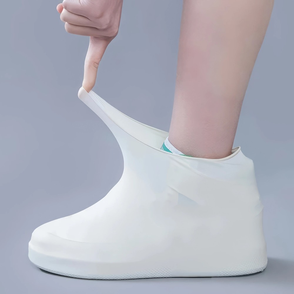 Waterproof Rain Shoe Cover Elastic Latex Boot Protector Reusable Unisex