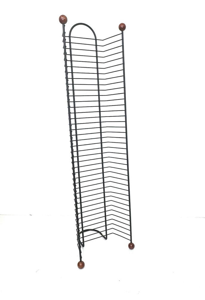 Vintage Atlantic DVD / Game Wire Storage Rack Tower Holds 38 Discs