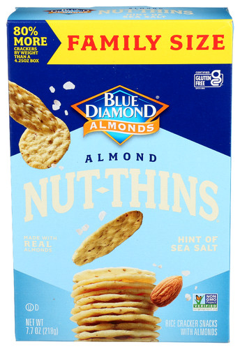 BLUE DIAMOND CRACKER NUT THIN SEA SALT 7.7 OZ