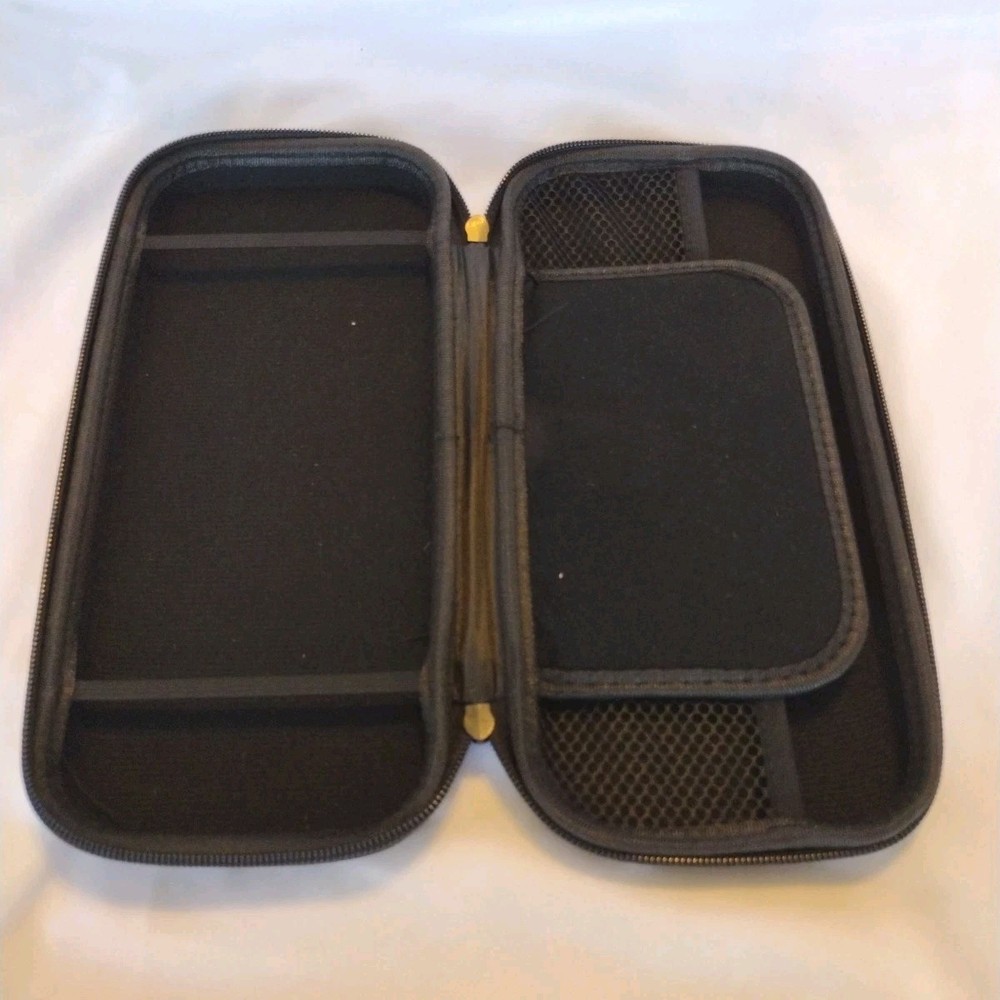 Nintendo Switch Hard Shell Carrying Case Holds System Games Accessories Black